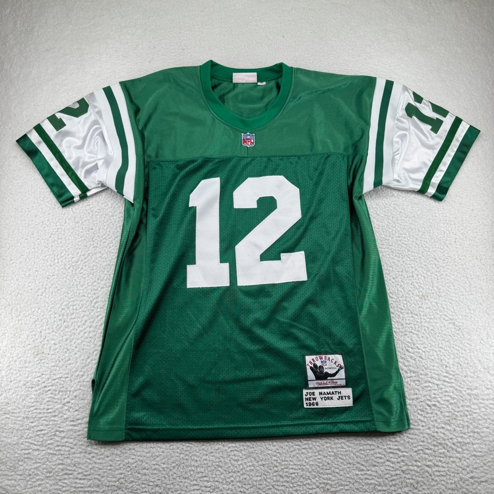 Mitchell & Ness New York Jets 1968 Joe Namath Replica Jersey Mens 48 Green Sewn